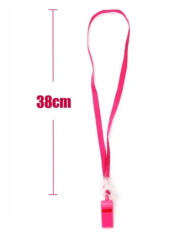 10 Pink Whistles