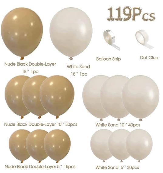 Nude Balloon Arch