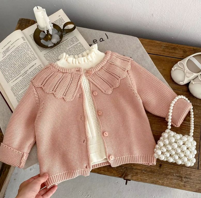Pink Knitted Cardigan