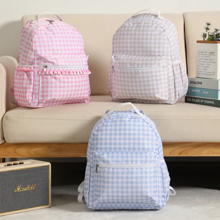 Plaid Backpack – Olive's Sisters - Main Image