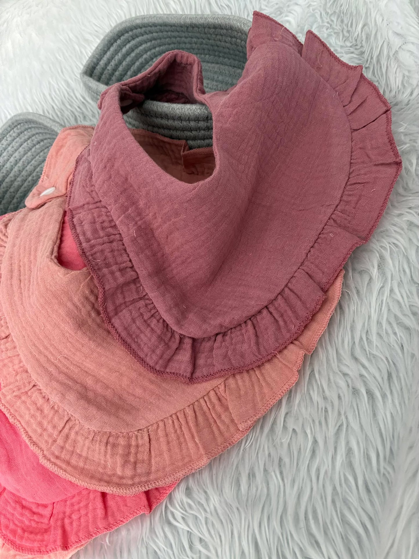 Pink Bib Set - Pack of 6