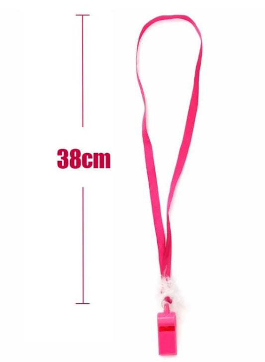 10 Pink Whistles