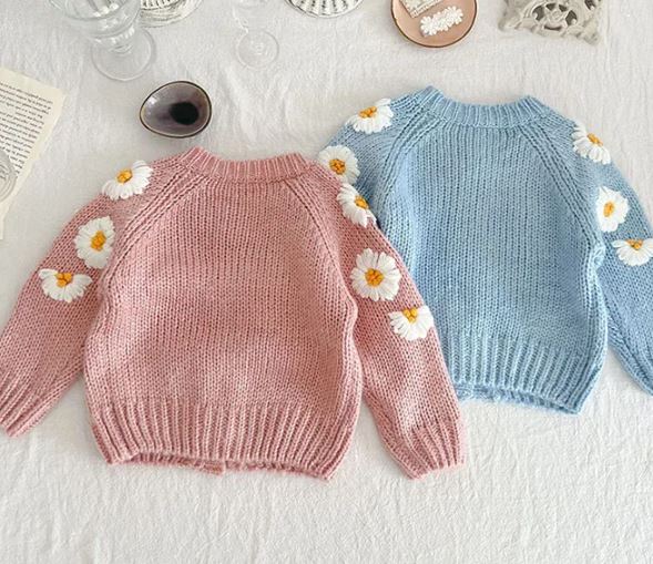 Flower Knitted Cardigan