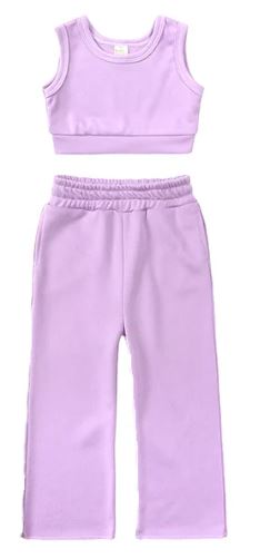 Kids Tales Crop Top and Loose Pants Set