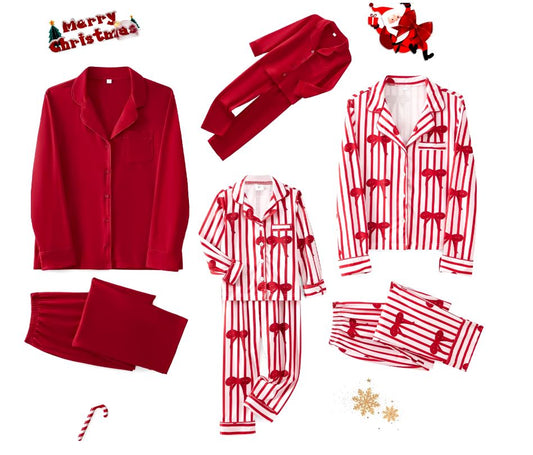 Satin Family Christmas Pyjamas