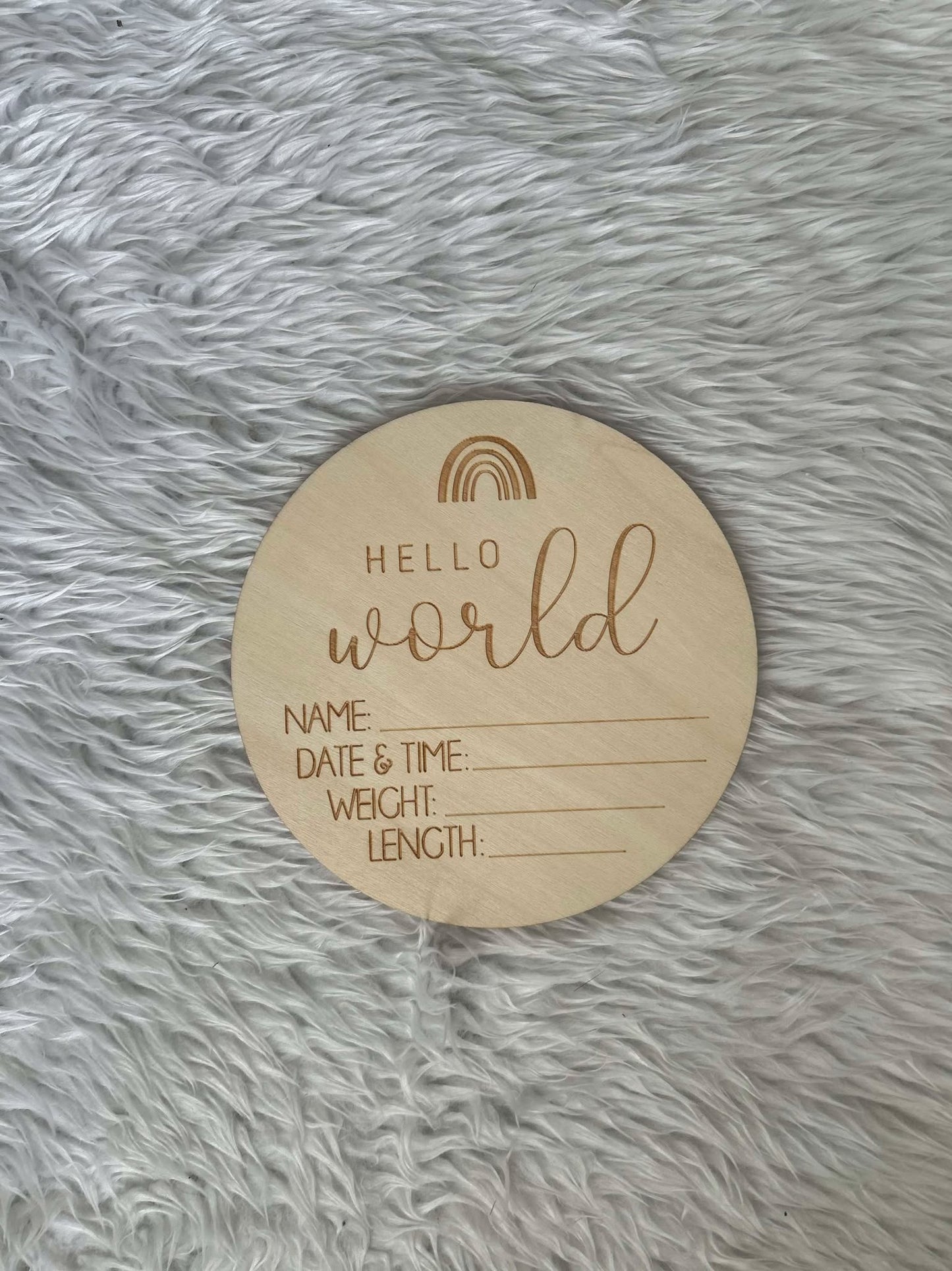 Hello World Announcement Sign