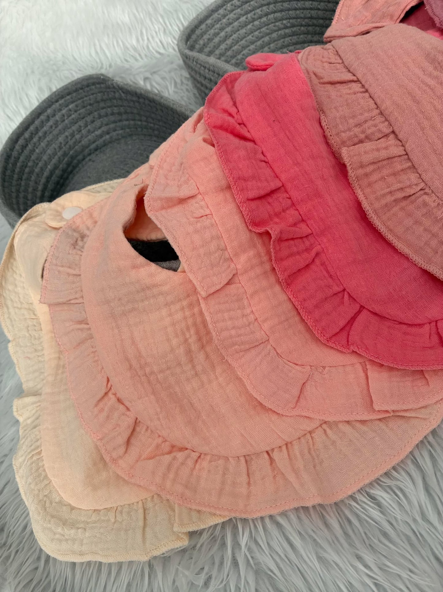 Pink Bib Set - Pack of 6