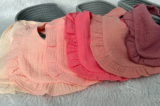 Pink Bib Set - Pack of 6