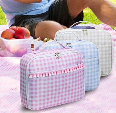 Plaid Lunch Bag
