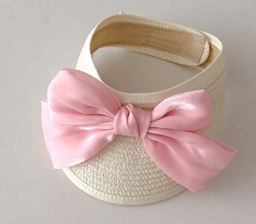 Sunscreen Hat with Bow & Bag