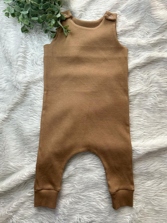 Biscuit Ribbed Romper